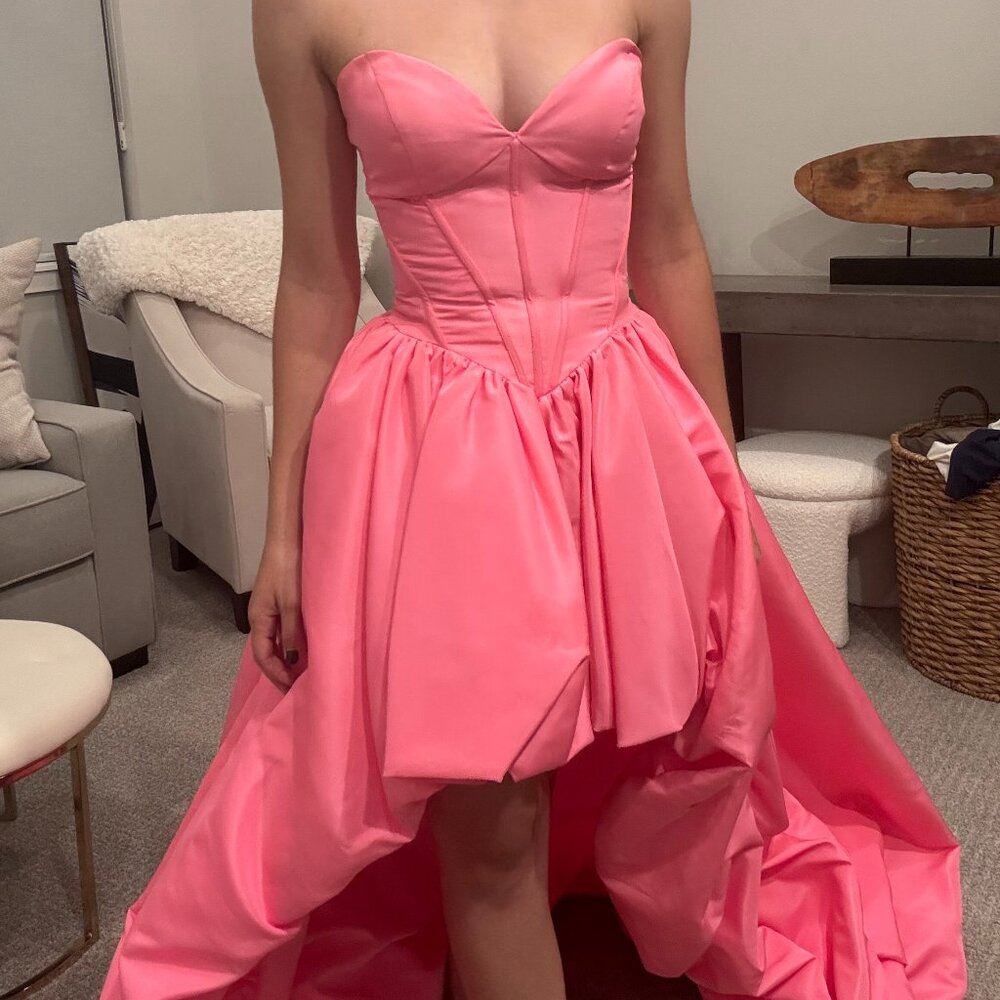 Pink Sherri Hill High-low Bubble Dress